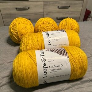 Yellow Loops & Threads Yarn